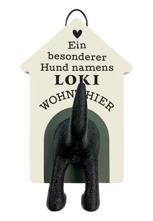 Leinenhalter für  Loki - creme